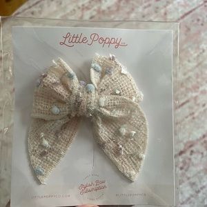 Tweed bow little poppy co